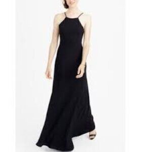 J.Crew Carly High-Neck Backless Dress (Size 2)